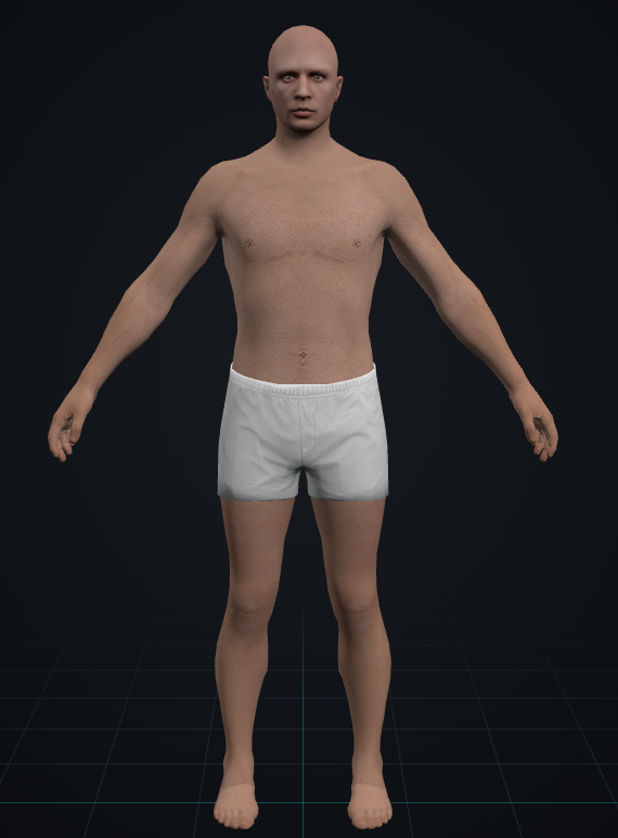 A real 3D character preview from Pedify.